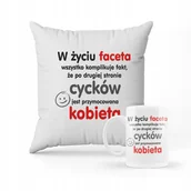 Gadżety dla niej i dla niego - ZESTAW PODUSZKA + KUBEK śmieszny prezent dla kolegi z pracy + IMIĘ 2 - miniaturka - grafika 1