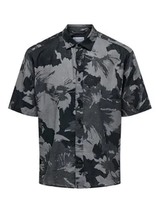 Only & Sons Koszula Caiden 22032123 Szary Relaxed Fit - Koszule męskie - miniaturka - grafika 1