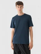 Koszulki męskie - Męski t-shirt basic Outhorn OTHWAW24TTSHM2437 - granatowy - miniaturka - grafika 1