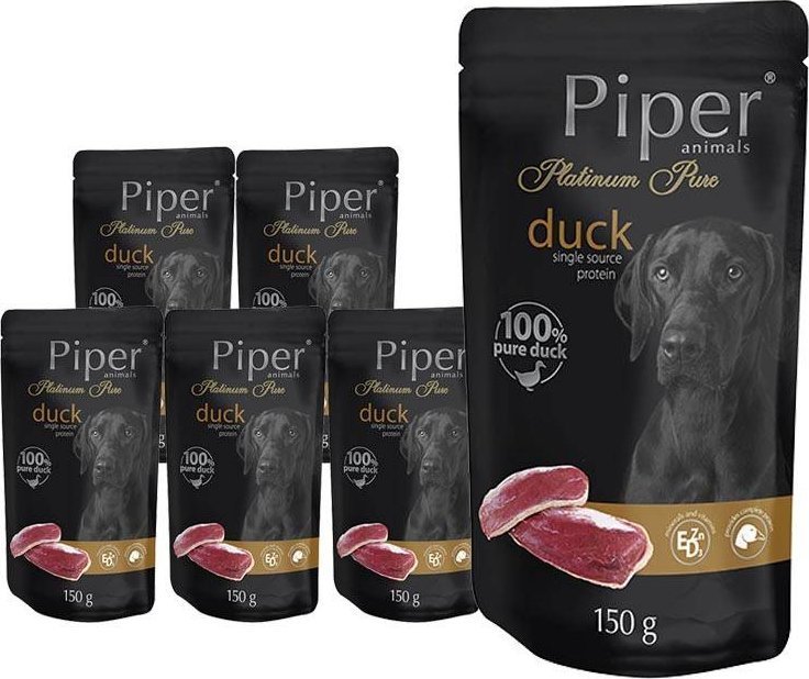 Mokra karma dla psa Piper Platinum Pure kaczka 10 x 150 g