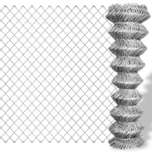 Ogrodzenia - vidaXL vidaXL Ocynkowana, metalowa siatka 25 x 1,25 m - miniaturka - grafika 1