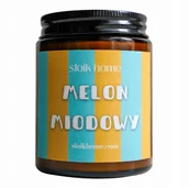 Świece - Świeca sojowa Melon Miodowy – zapachowa 150 ml Słoik Home - miniaturka - grafika 1