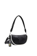 Torebki damskie - Desigual Women's Aquiles Z Sheffield M Accessories PU Shoulder Bag, Black, czarny - miniaturka - grafika 1