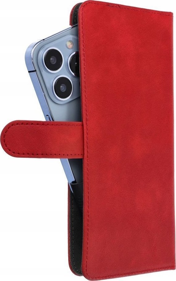 Partner Tele.com Kabura uniwersalna COMMON Book rozmiar M do SAMSUNG S21 / NOTE / NOTE 2 / NOTE 3 / S10 / HUAWEI P30 Lite / P9 / P9 Lite / SONY XPERIA Z3 / Z4 / Z5 czerwona