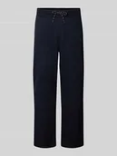 Spodnie sportowe męskie - Spodnie dresowe z elastycznym ściągaczem - miniaturka - grafika 1