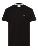 Koszulki męskie - Tommy Jeans - T-shirt męski, czarny - miniaturka - grafika 1