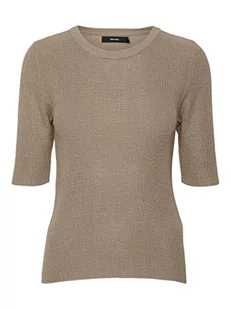 VERO MODA Sweter damski, silver mink, L - Swetry damskie - miniaturka - grafika 1