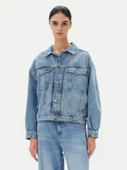Kurtki damskie - Mustang Kurtka jeansowa Arcata 1016219 Niebieski Loose Fit - miniaturka - grafika 1
