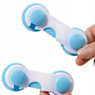 Zabezpieczenia dla dzieci - ZABEZPIECZENIA SZUFLAD MEBLI SZTYWNA BLOKADA KOMPLET 2szt - miniaturka - grafika 1