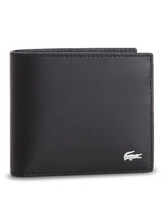 Lacoste Duży Portfel Męski M Billfold Coin NH1112FG Czarny - Portfele - miniaturka - grafika 1