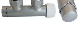 Schlosser Zestaw duo-plex, 3/4xM22x1,5 prosty, satyna 6021 00036 - Akcesoria grzewcze - miniaturka - grafika 2