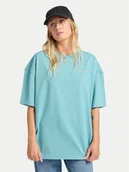 Koszulki i topy damskie - Billabong T-Shirt Reach For Sunshine EBJZT00478 Turkusowy Loose Fit - miniaturka - grafika 1