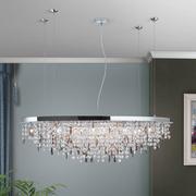 Lampy sufitowe - Żyrandol Crystalriver, 120 x 45 cm, chrom - miniaturka - grafika 1