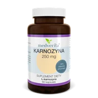 Witaminy i minerały - Medverita, Karnozyna L-karnozyna 250 mg 60 kaps. - miniaturka - grafika 1