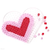Dekoratorstwo - Zestaw koralików do prasowania serce - miniaturka - grafika 1