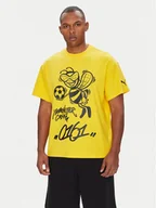 Koszulki męskie - Puma T-Shirt CWC Hoops x Man City 631696 Żółty Regular Fit - miniaturka - grafika 1