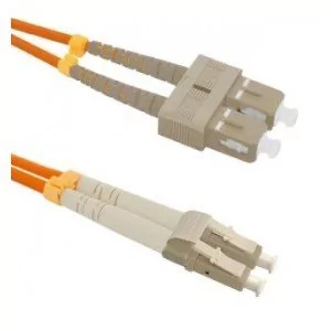 Qoltec Optic Patchcord SC/UPC LC/UPC MM 50/125 OM2 1m 54039 - Patchcordy - miniaturka - grafika 2