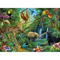 Ravensburger puzzle XXL Zwierzęta w dżungli - 73681502938ZA - Puzzle - miniaturka - grafika 1