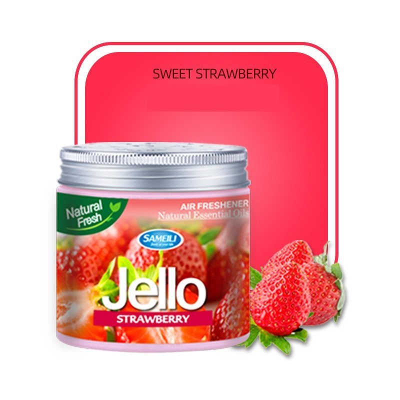 Odświeżacz Powietrza w Żelu Zapach Słodkiej Truskawki Jello Strawberry