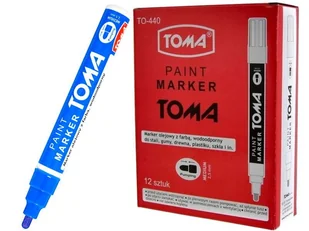 Toma Marker olejowy TO-440 2,5mm niebieski MA.130.218/4 - Markery permanentne - miniaturka - grafika 2