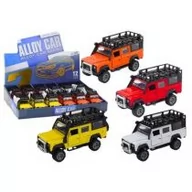 Samochody i pojazdy dla dzieci - Auto terenowe 1:32 światła dźwięk napęd metal MIX Leantoys - miniaturka - grafika 1