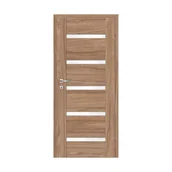 Drzwi wewnętrzne - Skrzydło drzwiowe pokojowe Tinos orzech karmel 80 prawe Classen - miniaturka - grafika 1