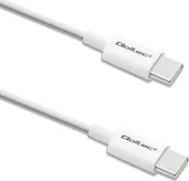 Kable USB - Kabel USB Qoltec USB-C - USB-C 1.5 m Biały - miniaturka - grafika 1