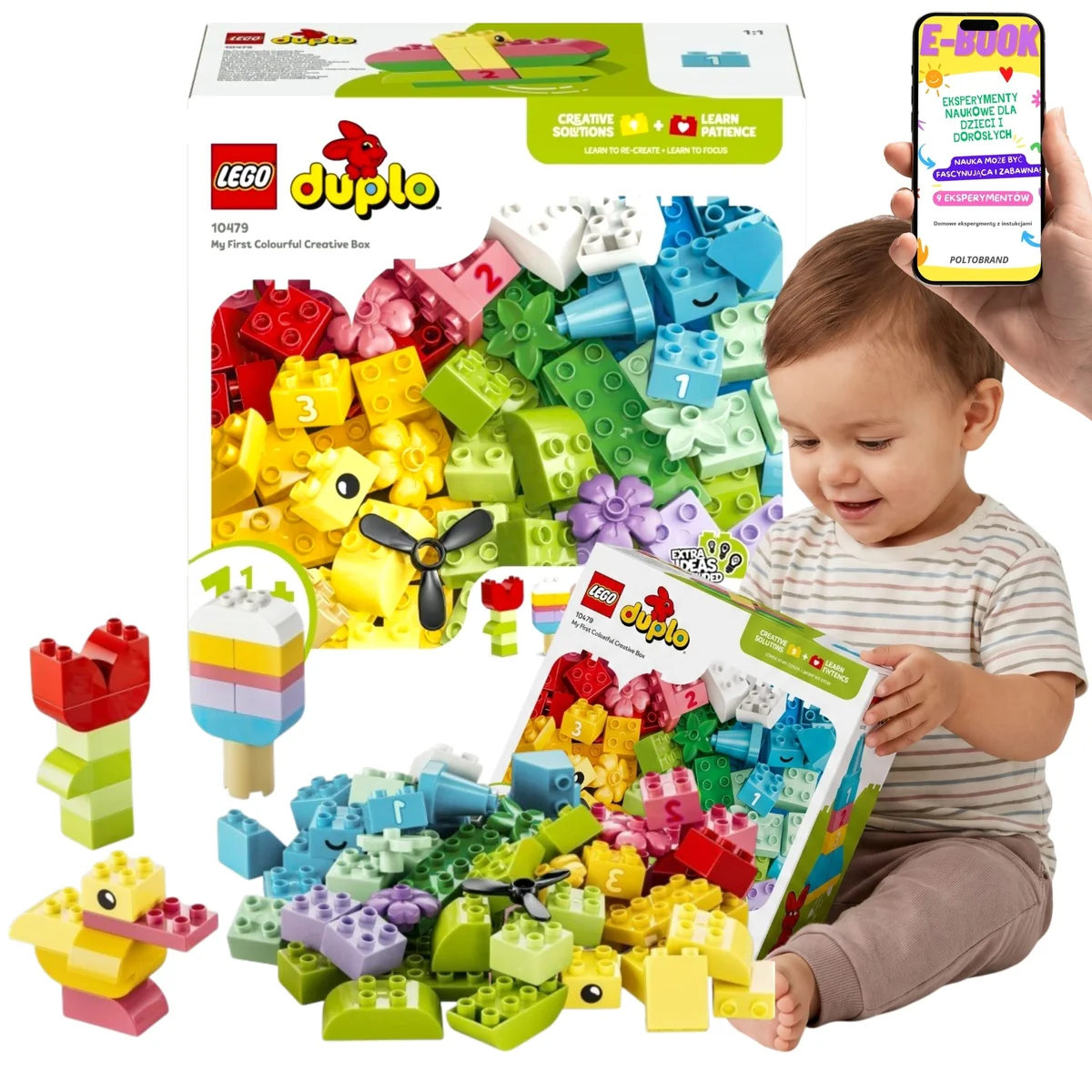 LEGO DUPLO Classic Kreatywne Pudełko Pełne Kolorów 10479 80 Elementów