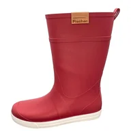 Kalosze damskie - Fischer Damskie kalosze Tide, czerwone, rozmiar 37 EU, czerwony, 37 EU - miniaturka - grafika 1