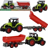 Samochody i pojazdy dla dzieci - Skleplolki TRAKTOR CIĄGNIK Z NAPĘDEM PRZYCZEPA KIPER ZABAWKA - miniaturka - grafika 1