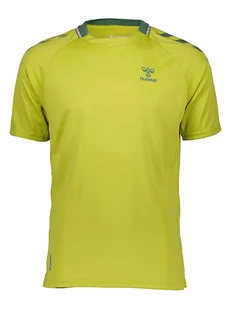 Hummel Koszulka sportowa "Ongrid" w kolorze jaskrawozielonym - Koszulki sportowe męskie - miniaturka - grafika 1