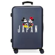 Walizki - Disney Mickey & Minnie Trip to Japan Średnia walizka Niebieski 46x65x23 cms Sztywne zapięcie z boku 56L 3 kg 4 koła Podwójne, niebieski, Talla única, średnia walizka - miniaturka - grafika 1