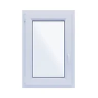 Okna - Okno PCV 2-szybowe fasadowe O4 białe 565x835 mm otwierane do wewnątrz lewe Witraż - miniaturka - grafika 1