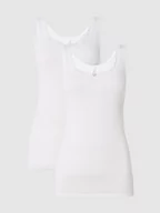 Bielizna nocna - Koszulka na ramiączkach z koronką w zestawie 2 szt. - miniaturka - grafika 1