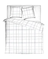 Pościel - Pościel Plaza Positive Blue/Anthracite + Dwie Poszewki 70X80 - miniaturka - grafika 1