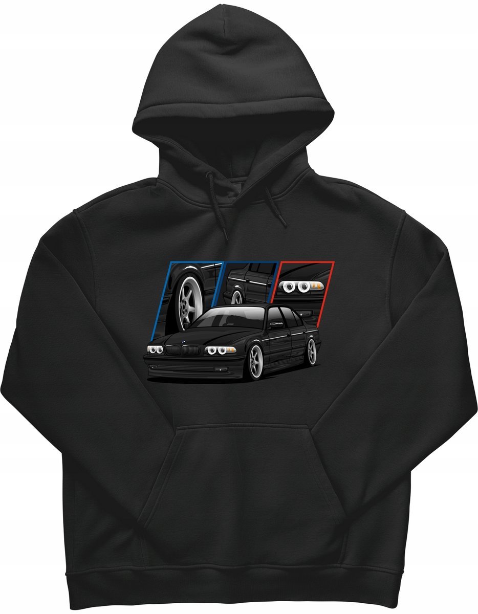 Bluza dziecięca BMW E38 prezent dla Syna motoryzacja Kaptur R-3-4 A585