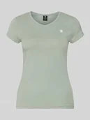 Koszulki i topy damskie - T-shirt z wyhaftowanym logo - miniaturka - grafika 1