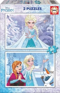 Educa Puzzle 2x20 ELEMENTÓW Kraina Lodu 16847 GXP-564715 - Puzzle - miniaturka - grafika 2