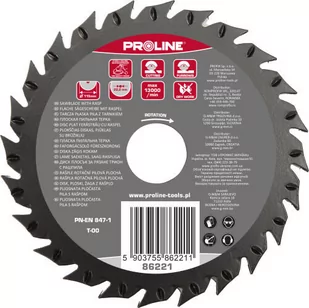 Tarcza płaska piła z tarnikiem grube zęby230mm proline - Tarcze do pił - miniaturka - grafika 1