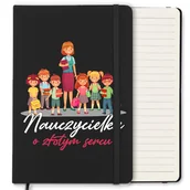 Notesy i bloczki - NOTES 120 STR PREZENT NAUCZYCIELKA O ZŁOTYM SERCU DZIEŃ NAUCZYCIELA WZORY - miniaturka - grafika 1