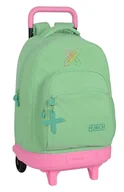 Plecaki - Safta MUNICH PISTACHO duży plecak na kółkach, kompaktowy, zdejmowany, idealny dla dzieci w różnym wieku, wygodny i wszechstronny, jakość i wytrzymałość, 33 x 22 x 45 cm, kolor, Pistacjowy zielony, - miniaturka - grafika 1