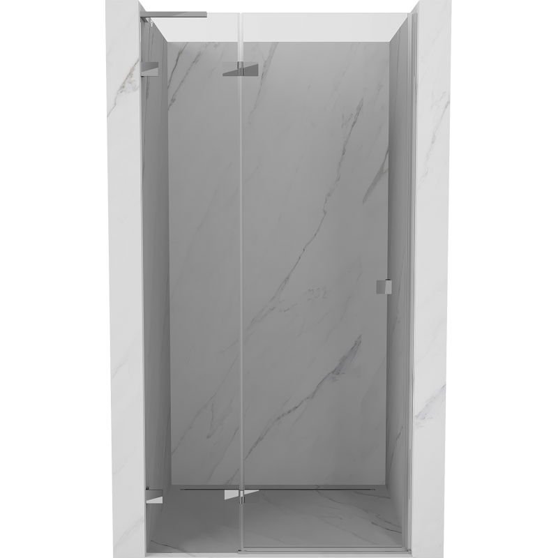 Mexen Lunar L drzwi prysznicowe uchylne lewe 80 cm, transparent, chrom - 834L-080-000-01-00-L