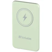 Powerbanki - Verbatim Powerbank indukcyjny `n` Go 15W5000mAh Wireless Magnetic zielony/green 32241 - miniaturka - grafika 1