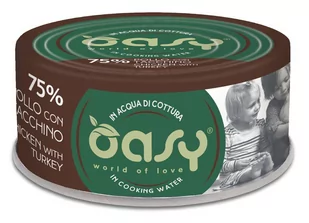 Oasy Oasy Kot More Love Kurczak i indyk puszka 70g - Mokra karma dla kotów - miniaturka - grafika 1