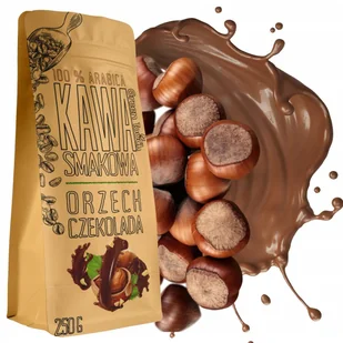 Kawa Mielona Smakowa Orzechowo Czekoladowa Arabica 250 G Green Touch - Cappuccino i kawy smakowe - miniaturka - grafika 1