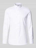 Koszule męskie - Koszula biznesowa o kroju super slim fit w jednolitym kolorze - miniaturka - grafika 1