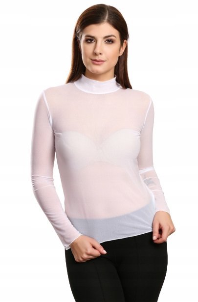 VIOLANA BRĄZOWA bluzka DŁUGI rękaw r. S