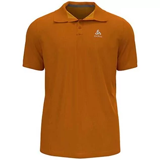Koszulki męskie - Odlo Odlo Męska koszulka polo S/S F-dry żółty Marmalada S 550802 - grafika 1