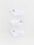 Buciki dla niemowląt - Reserved - Skarpetki z haftem 3 pack - biały - miniaturka - grafika 1