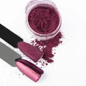 Ozdoby do paznokci - Glass Deep Pink Efekt pyłek do paznokci Nr4 - miniaturka - grafika 1